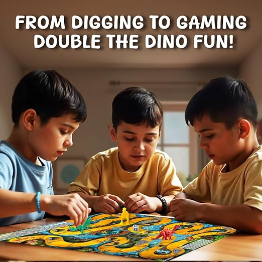 HOTKEI DIY Dinosaur Toy Fossil Egg Excavation Toys Kit Set for Kids Boys Girls 9-12 Birthday Gift Toy for Kids Age 8 9 10 11 12 Year Old boy Dinosaur Fossil Digging Kit - Image 5