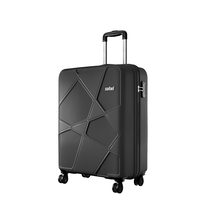 Safari Pentagon Pro 8 Wheels Spinner Checkin Trolley Bag, Hard Case Polypropylene 360º Wheeling Luggage for Men & Women, Suitcase Bag for Travel, Cyan, 65 cm, Medium Size - Image 10